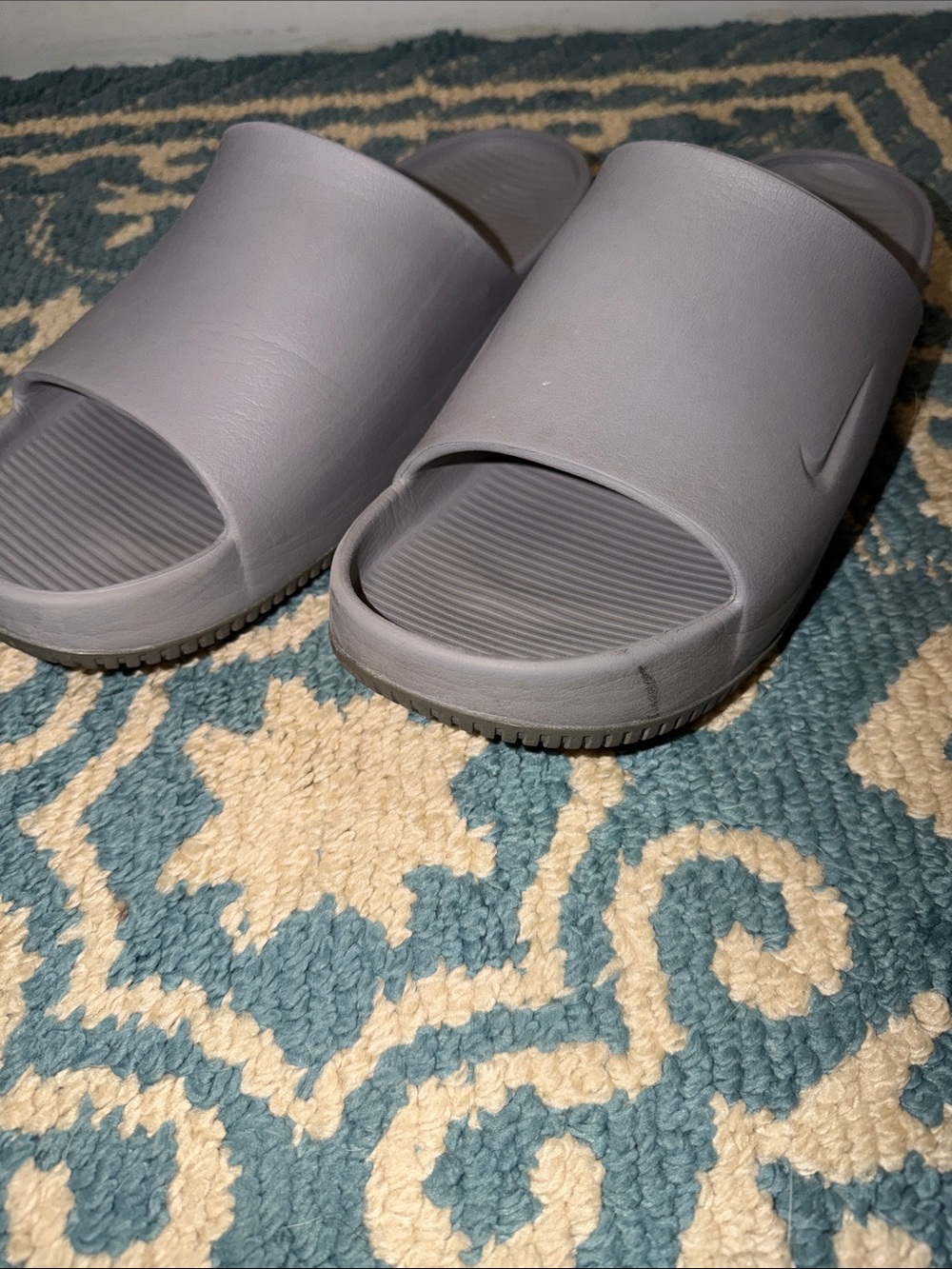 Nike Grey Slide Sandals